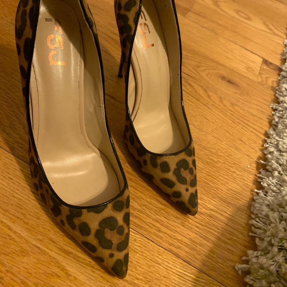Leopard Print Heels - image 4